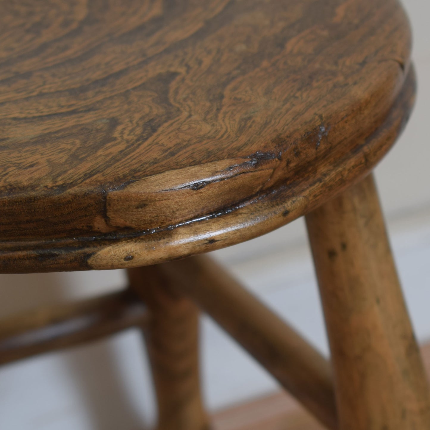 Rustic Small Elm Baby Stool