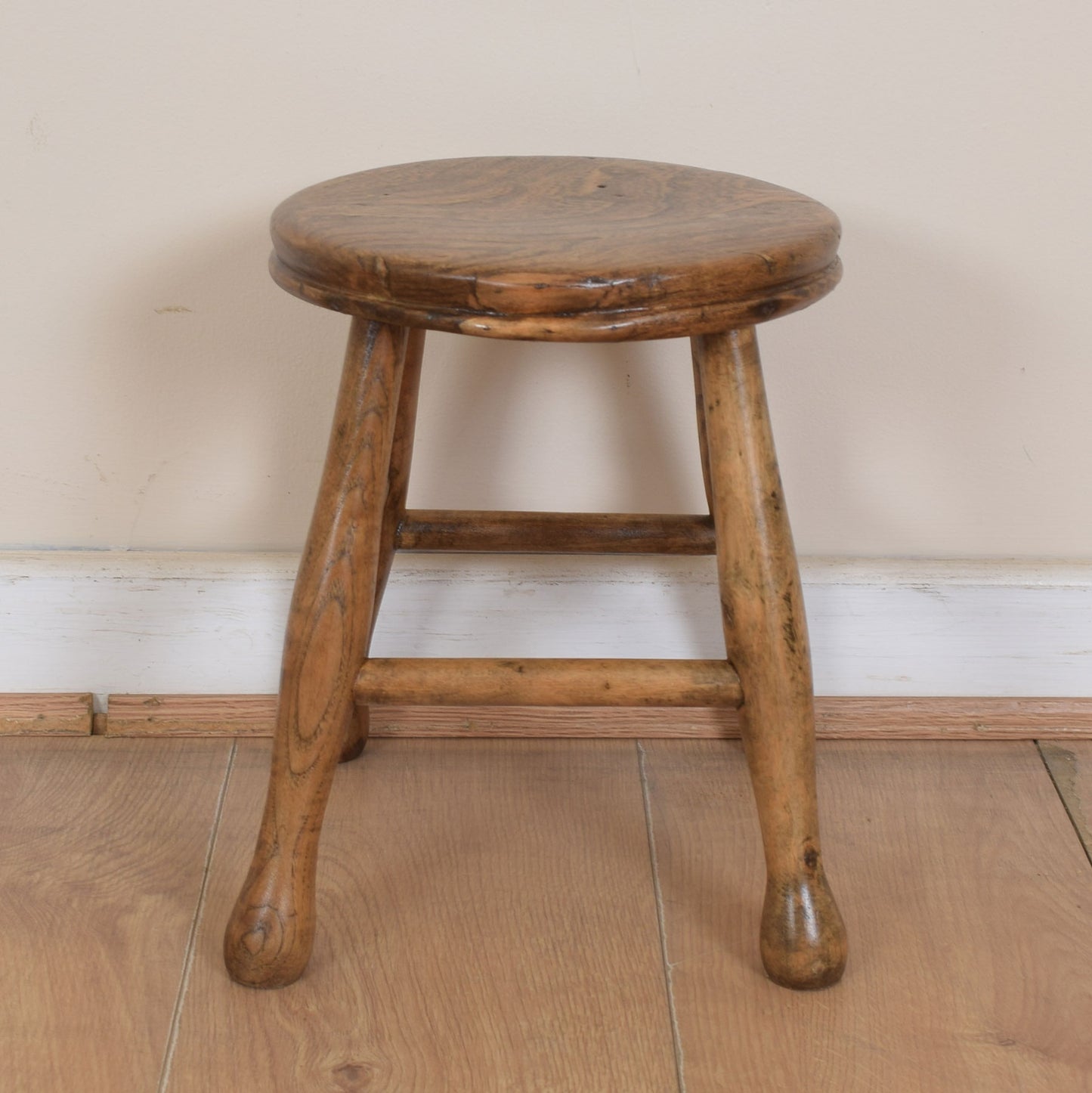 Rustic Small Elm Baby Stool