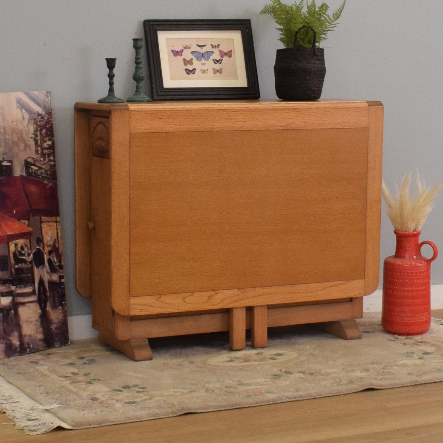 Art-Deco Style Drop Leaf Table
