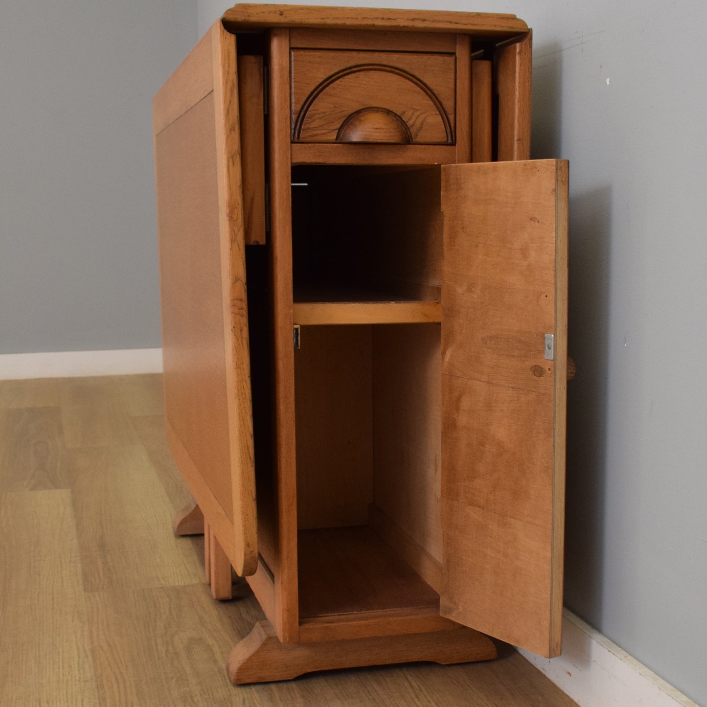 Art-Deco Style Drop Leaf Table