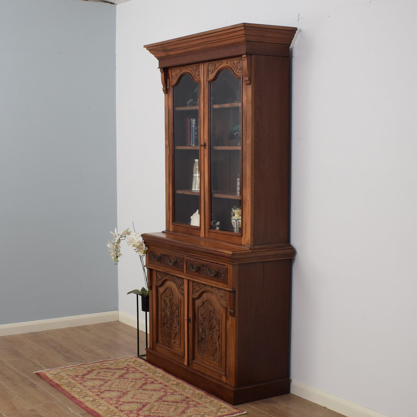 Large Mahogany Glazed Dresser