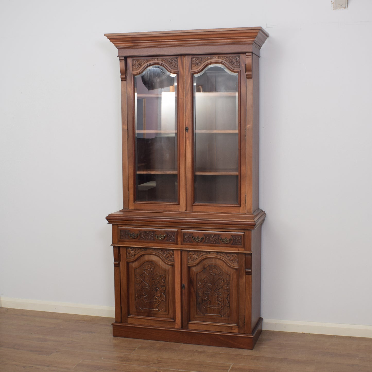 Large Mahogany Glazed Dresser