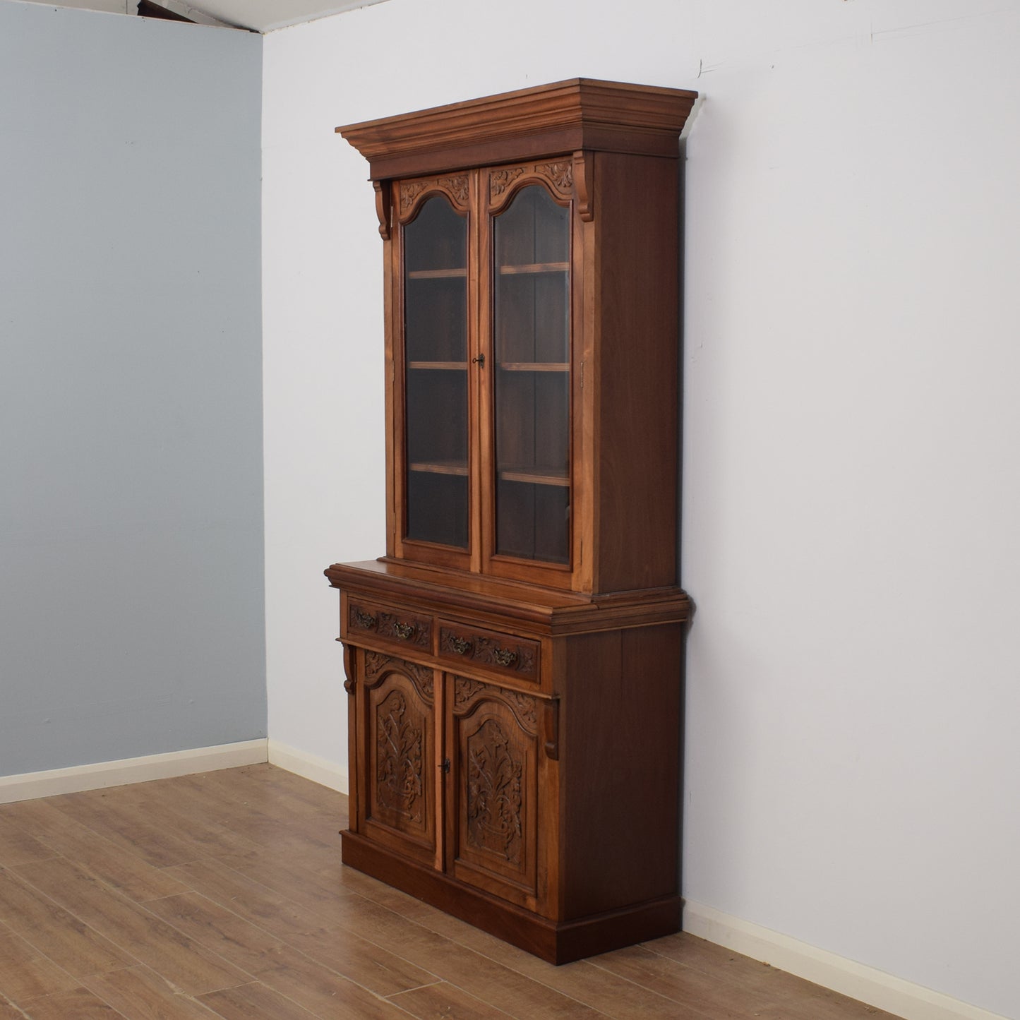 Large Mahogany Glazed Dresser