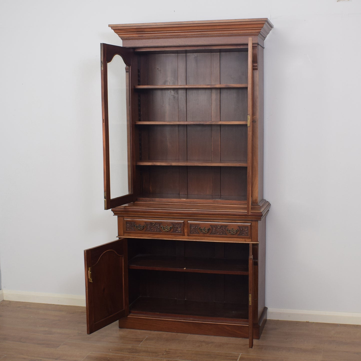 Large Mahogany Glazed Dresser