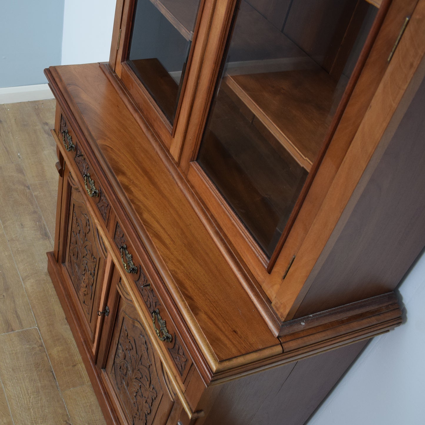 Large Mahogany Glazed Dresser