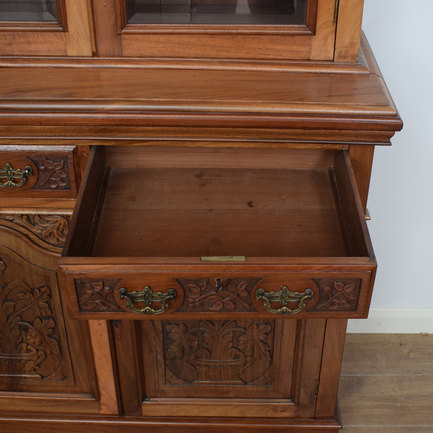 Large Mahogany Glazed Dresser