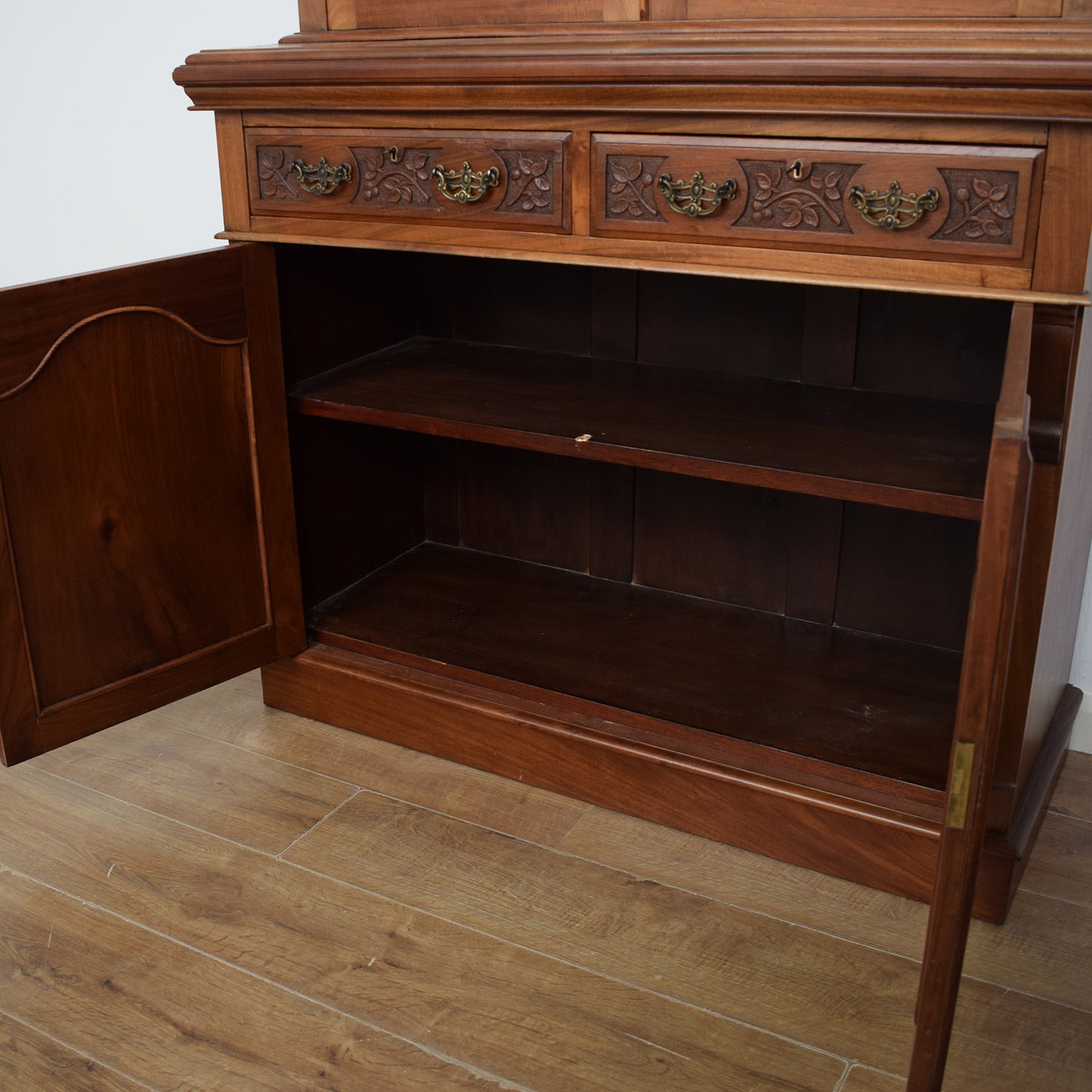 Large Mahogany Glazed Dresser