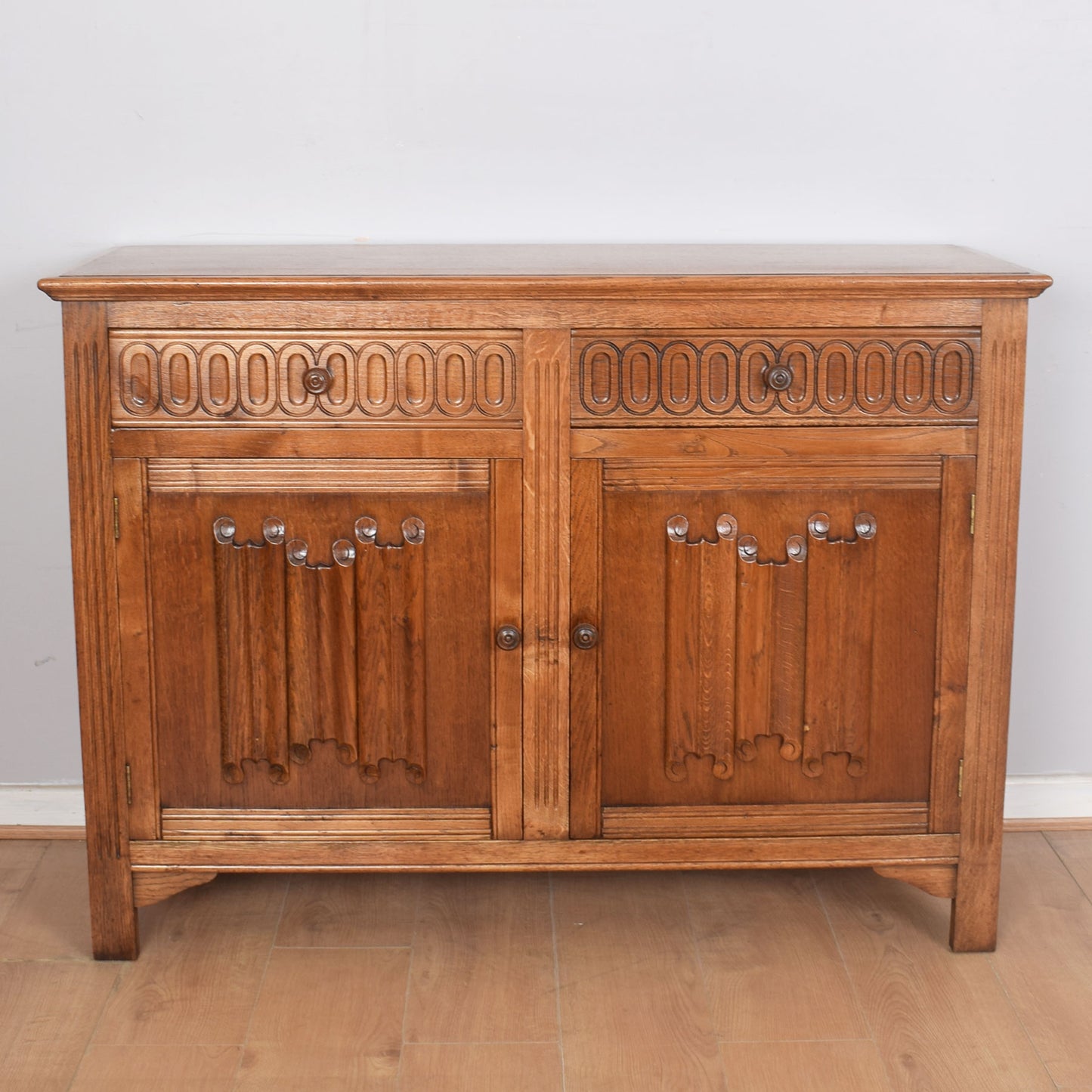 Linenfold Two-Door Sideboard