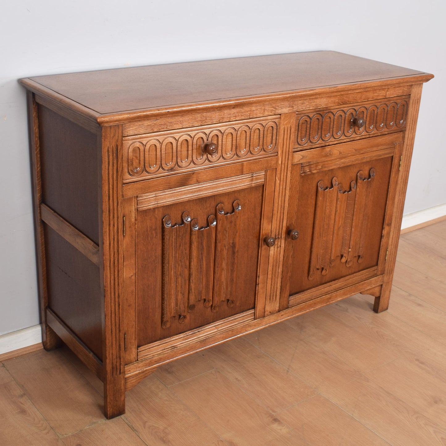 Linenfold Two-Door Sideboard