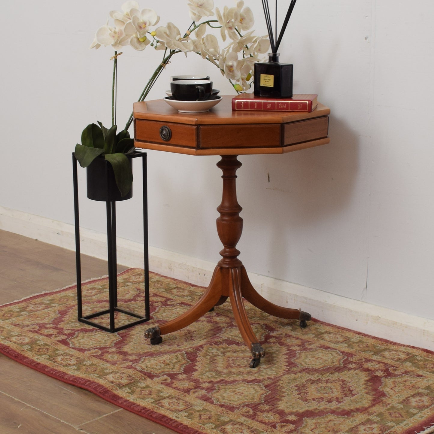 Restored Octagonal Drum Table