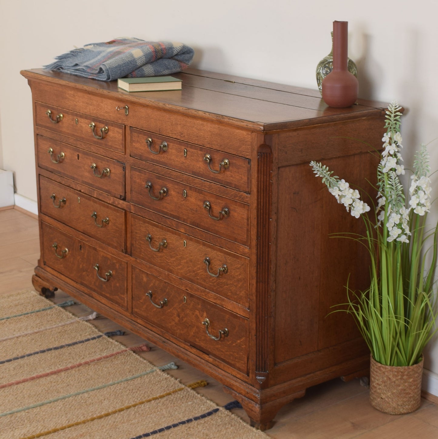 Large Oak Mule Chest