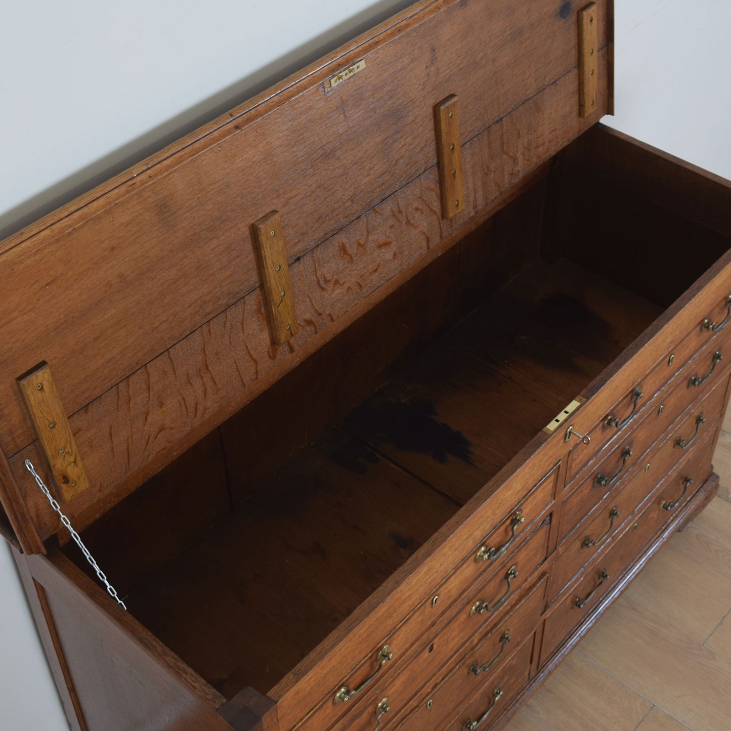 Large Oak Mule Chest