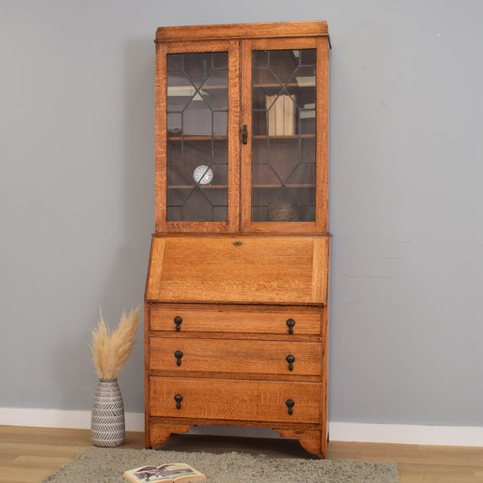 Restored Oak Bureau Bookcase