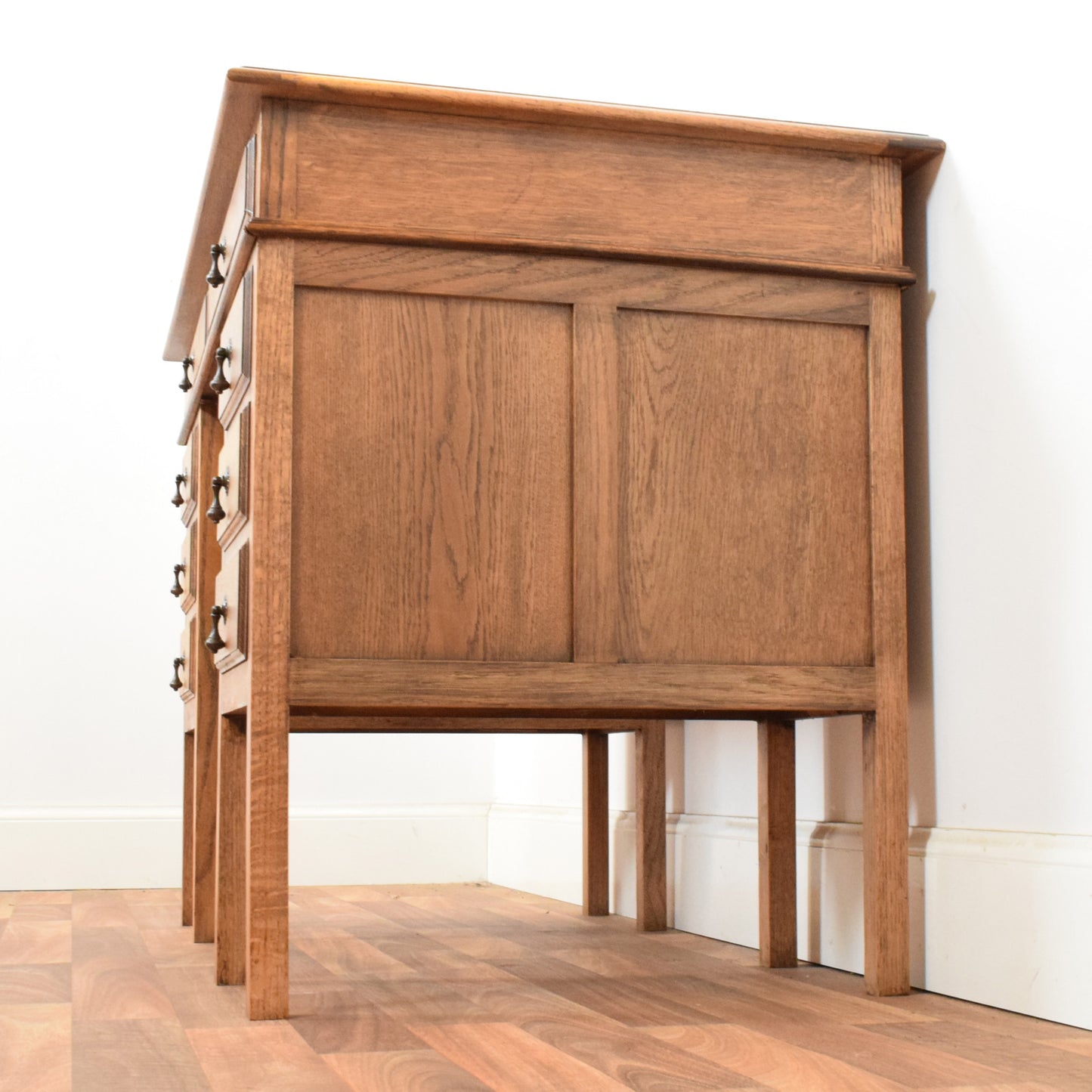 Leather Top Pedestal Desk