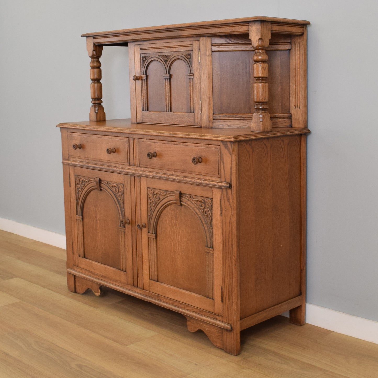 Restored Oak Court Cabinet