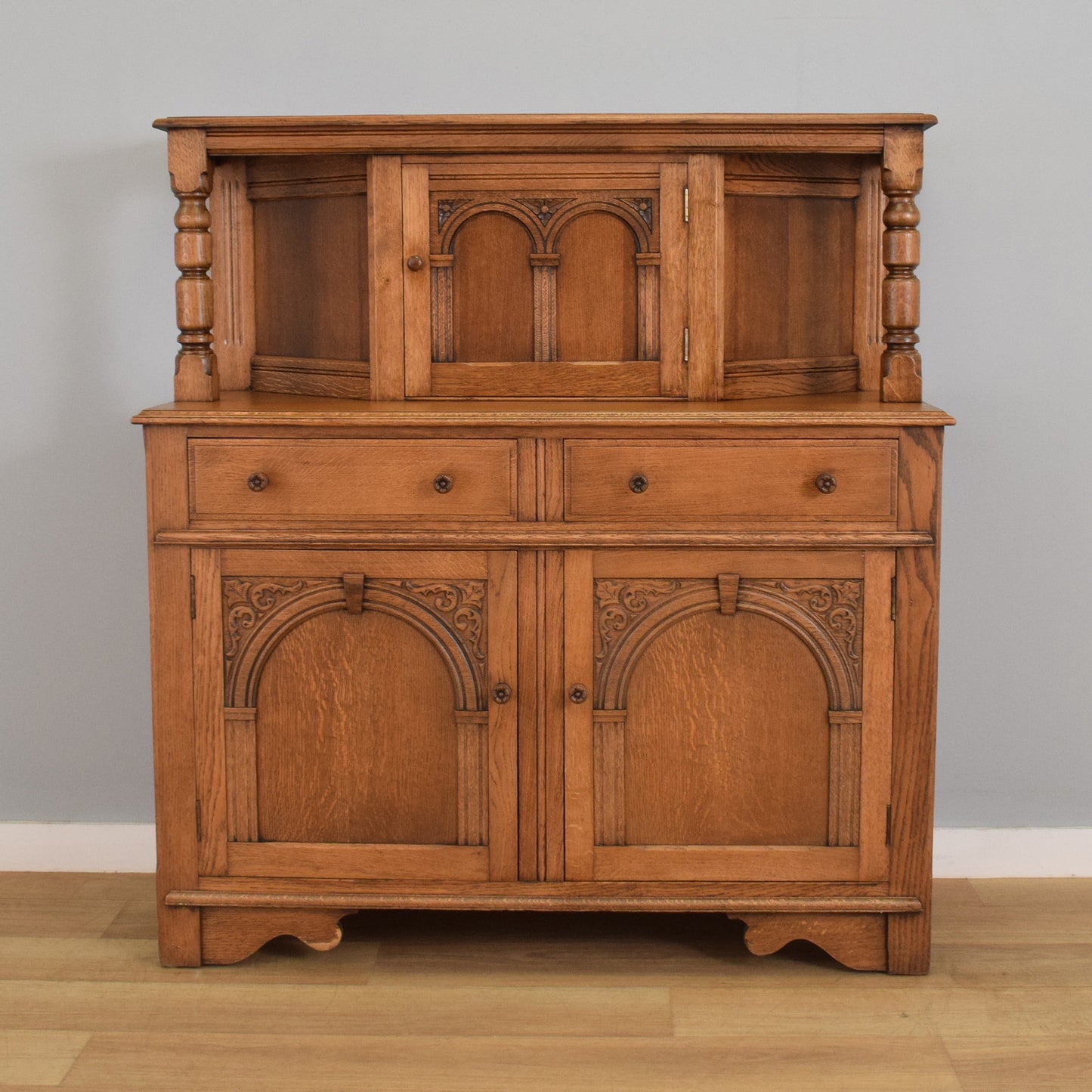 Restored Oak Court Cabinet