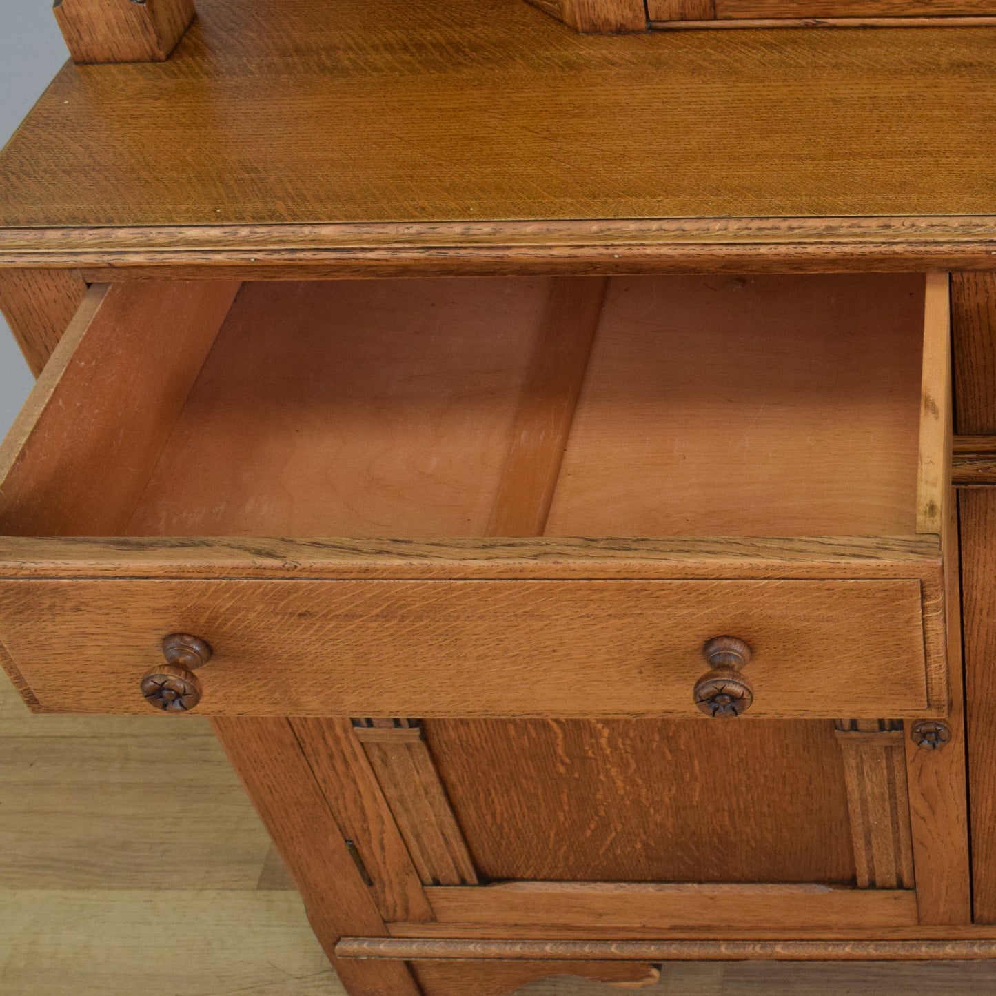 Restored Oak Court Cabinet