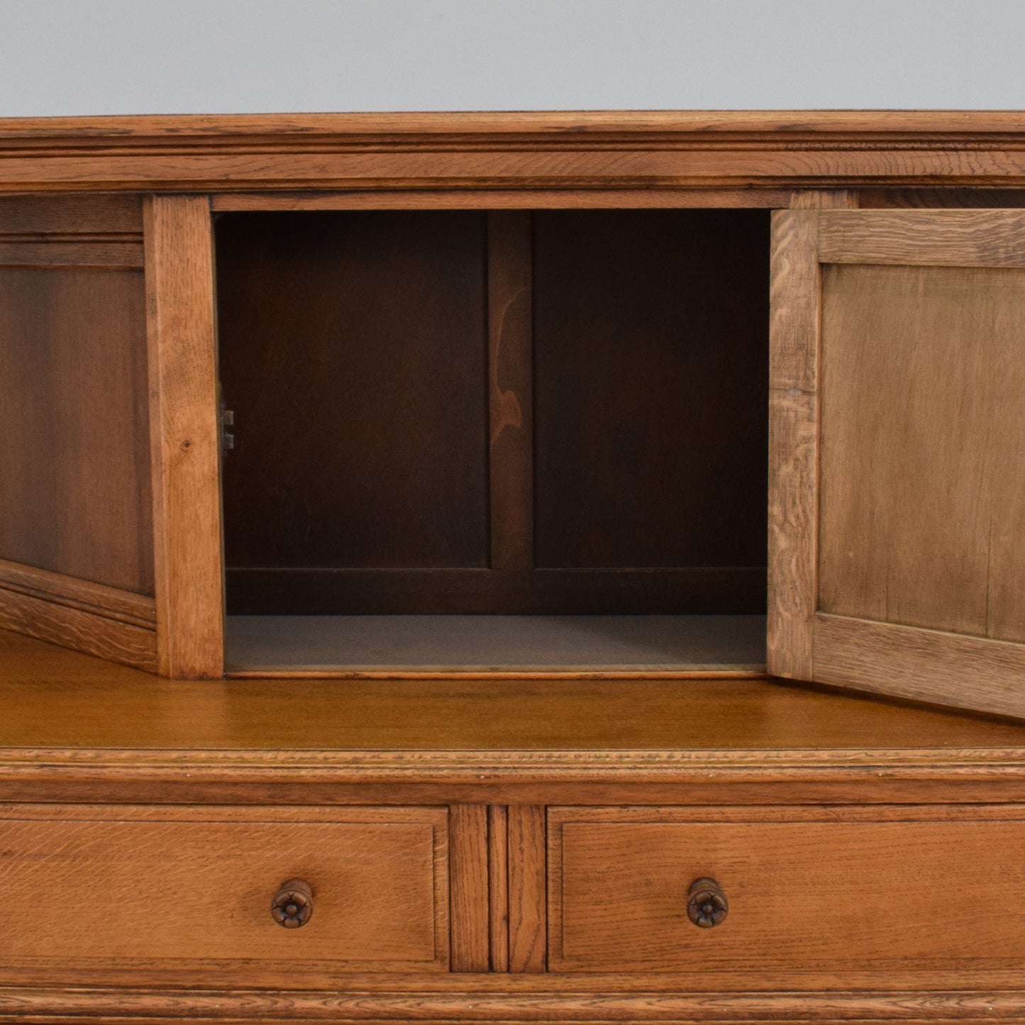 Restored Oak Court Cabinet