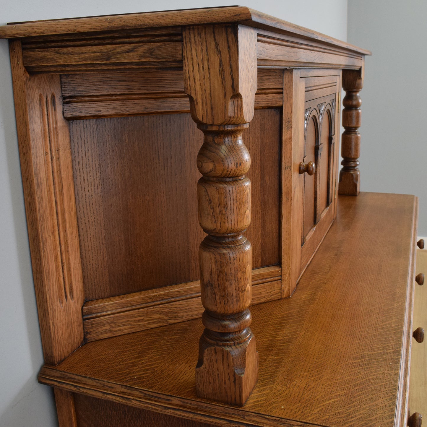 Restored Oak Court Cabinet