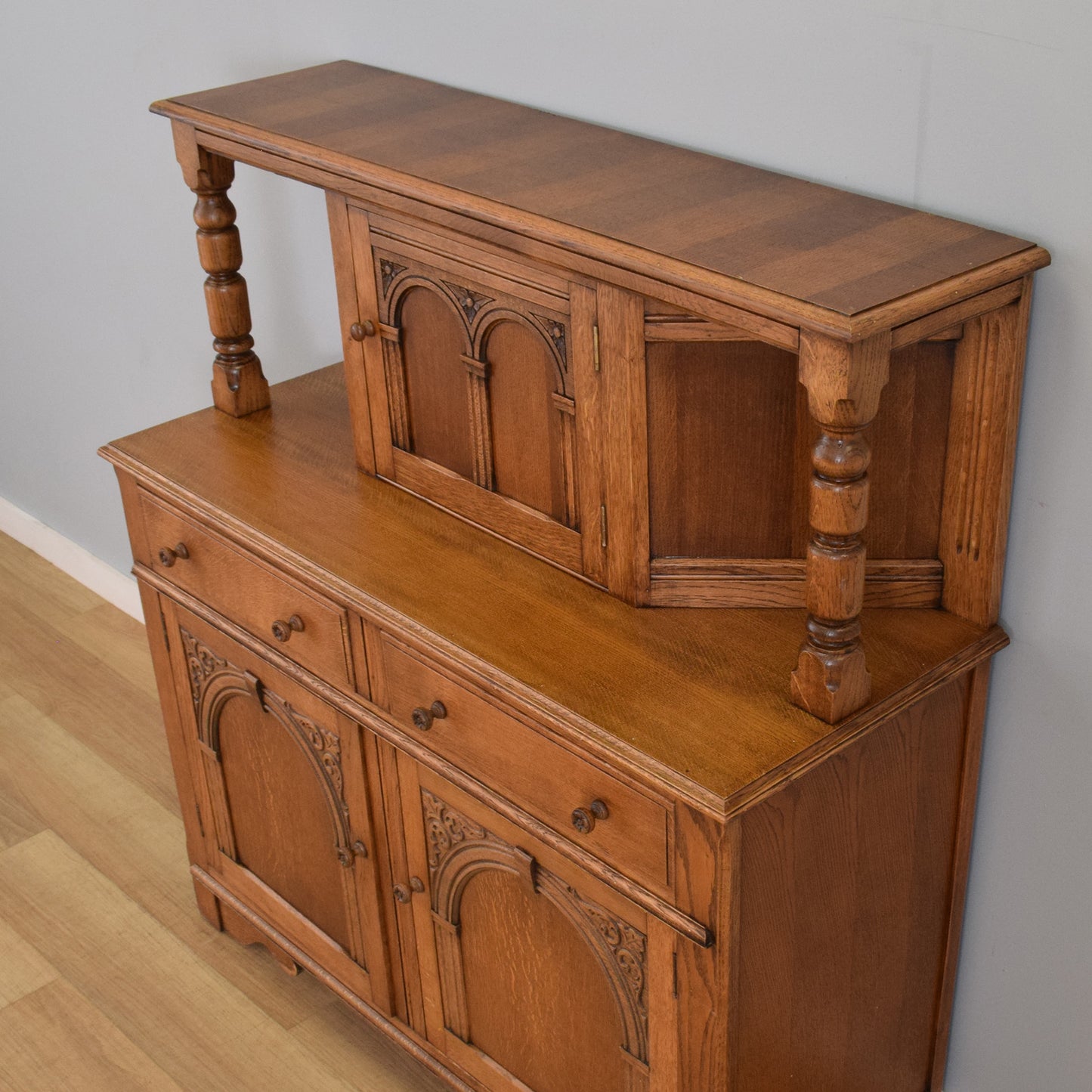 Restored Oak Court Cabinet