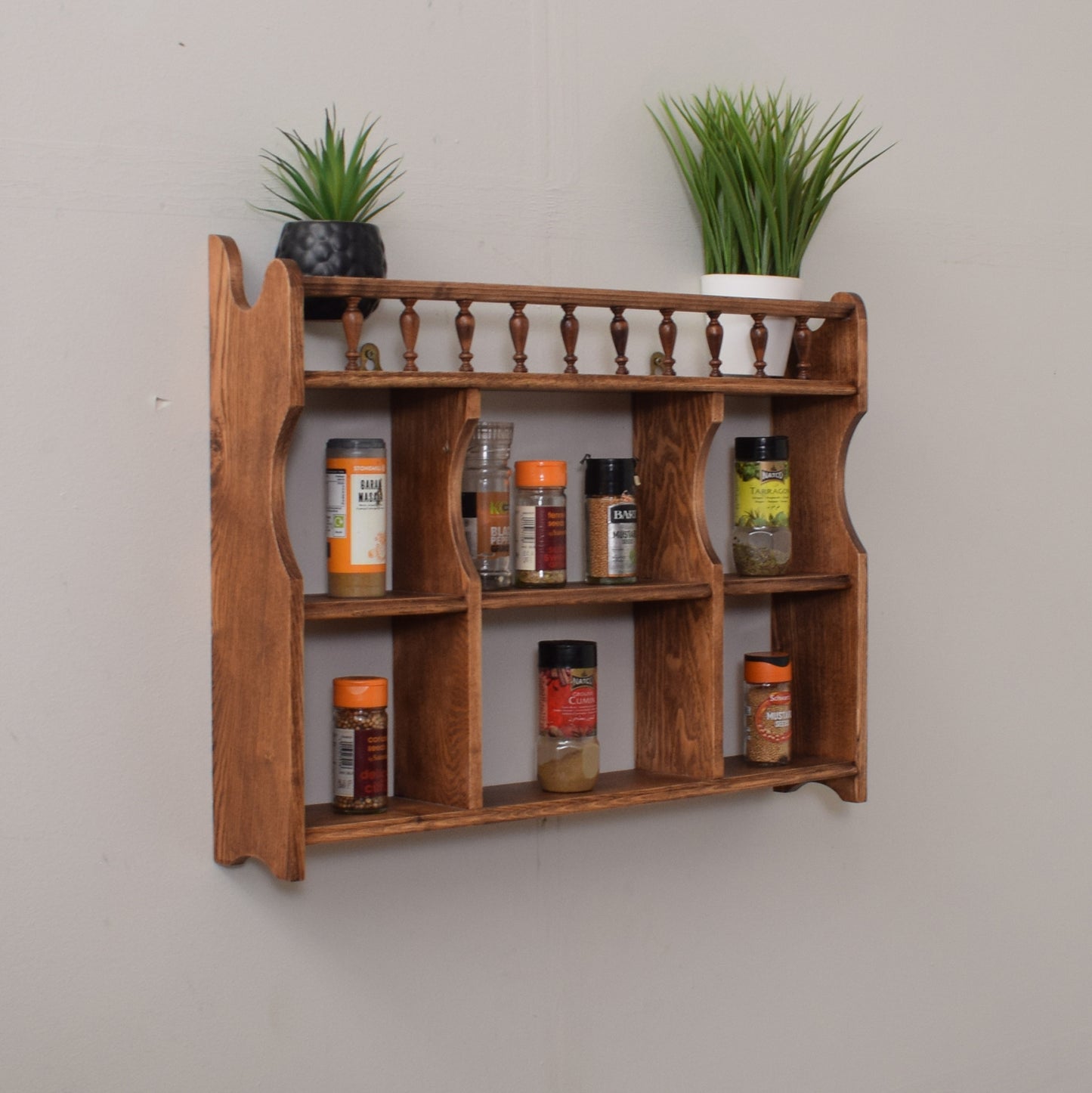 Restored Oak Spice Rack