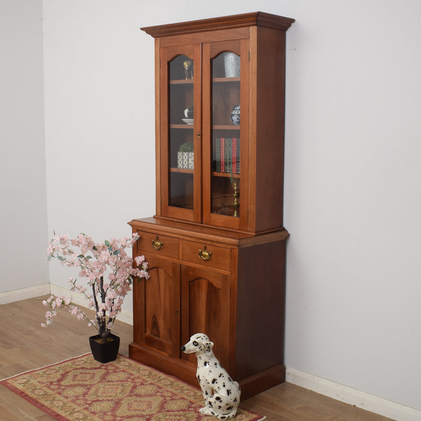Glazed Mahogany Bookcase / Dresser