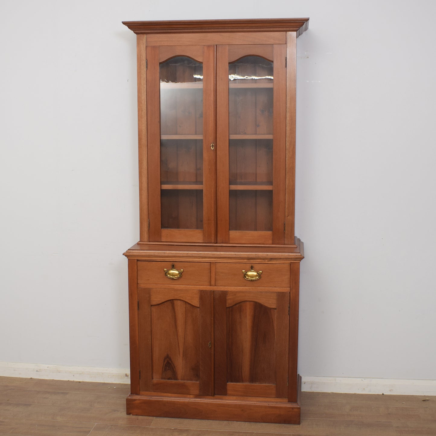 Glazed Mahogany Bookcase / Dresser