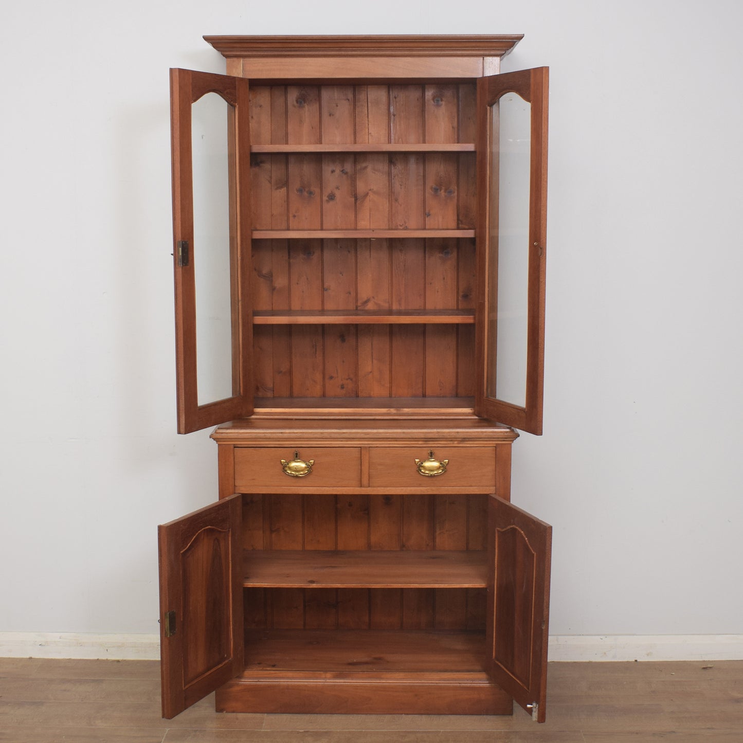 Glazed Mahogany Bookcase / Dresser