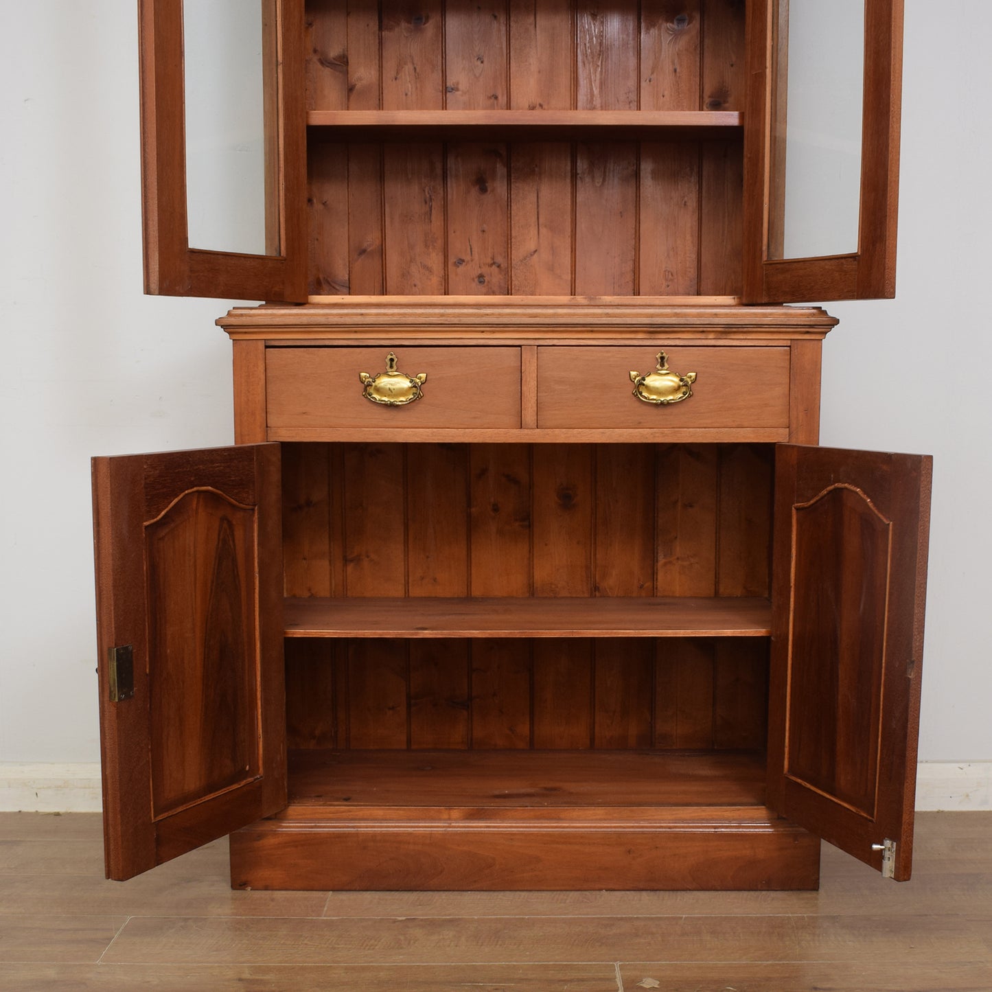 Glazed Mahogany Bookcase / Dresser