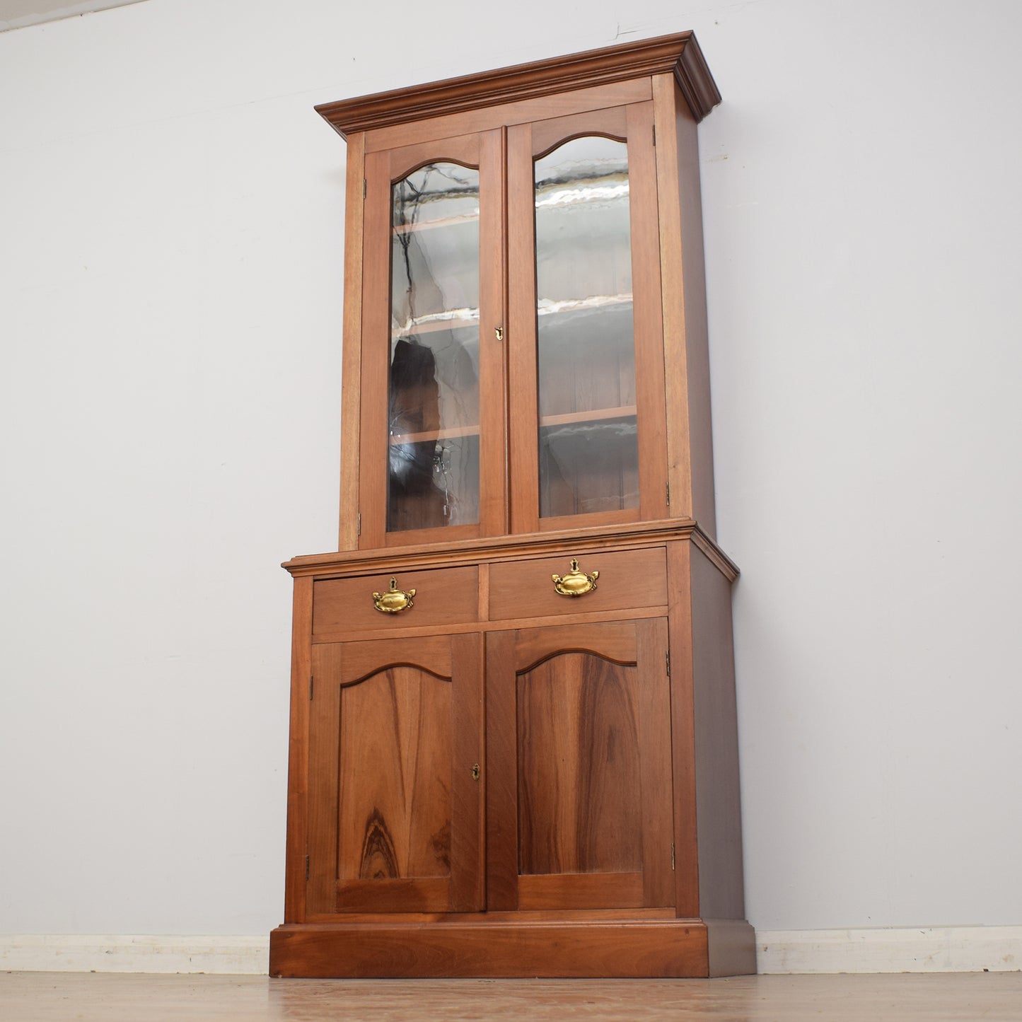Glazed Mahogany Bookcase / Dresser