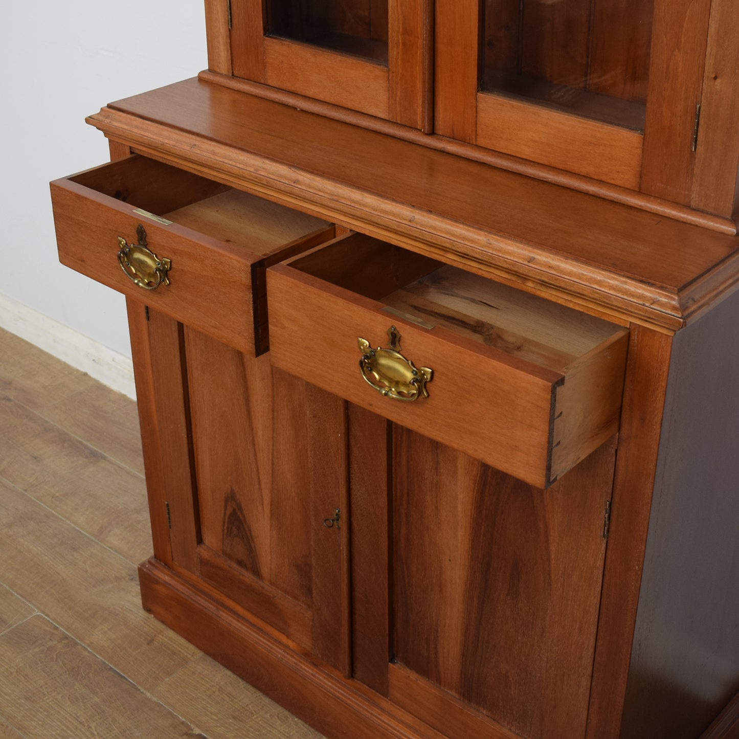 Glazed Mahogany Bookcase / Dresser
