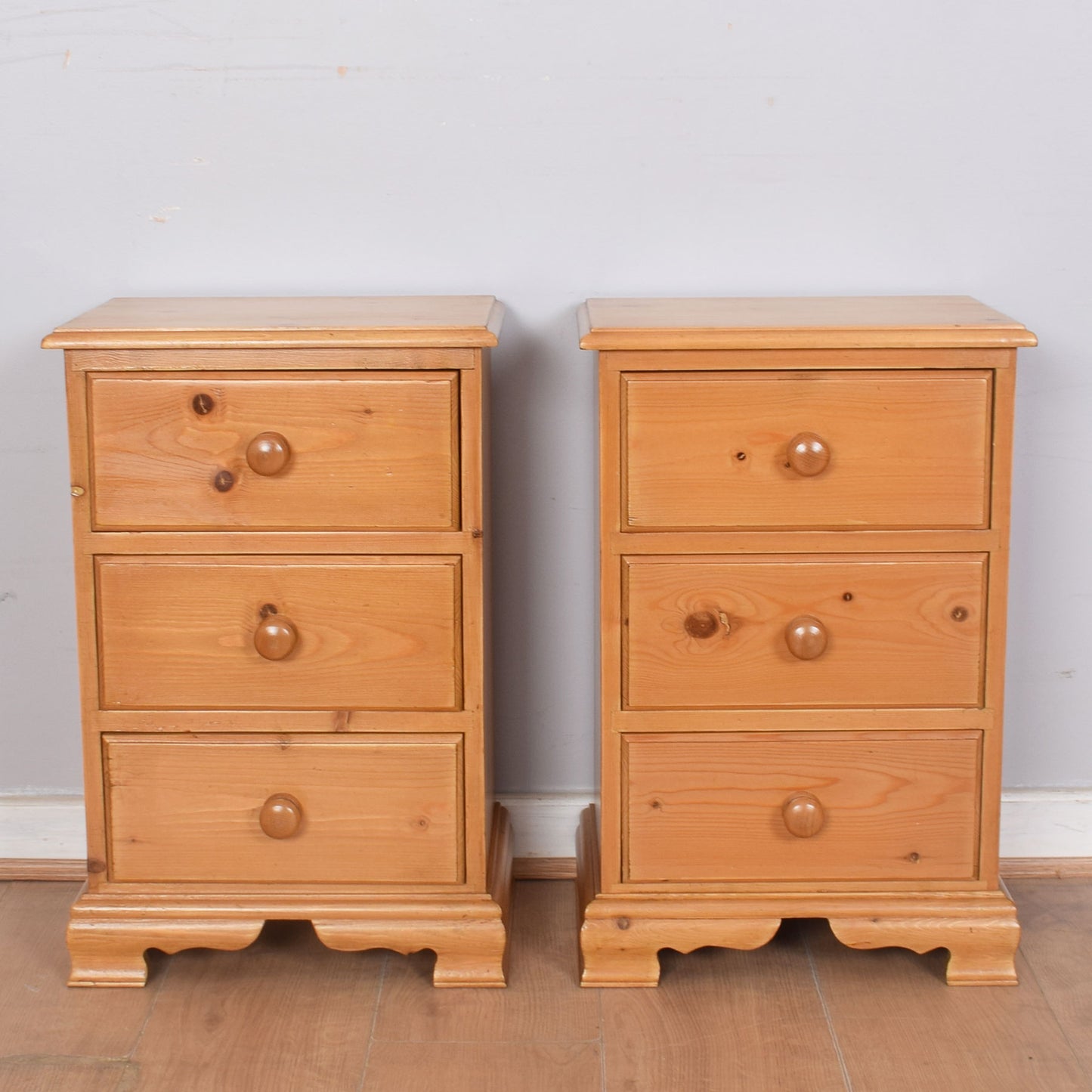 Pair of Pine Bedsides