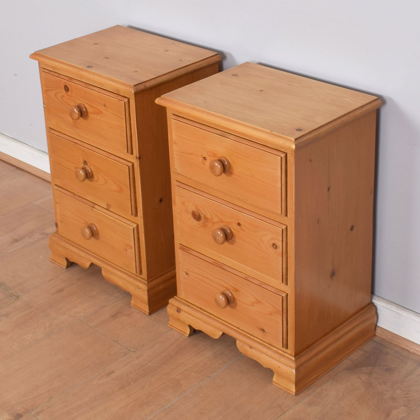 Pair of Pine Bedsides