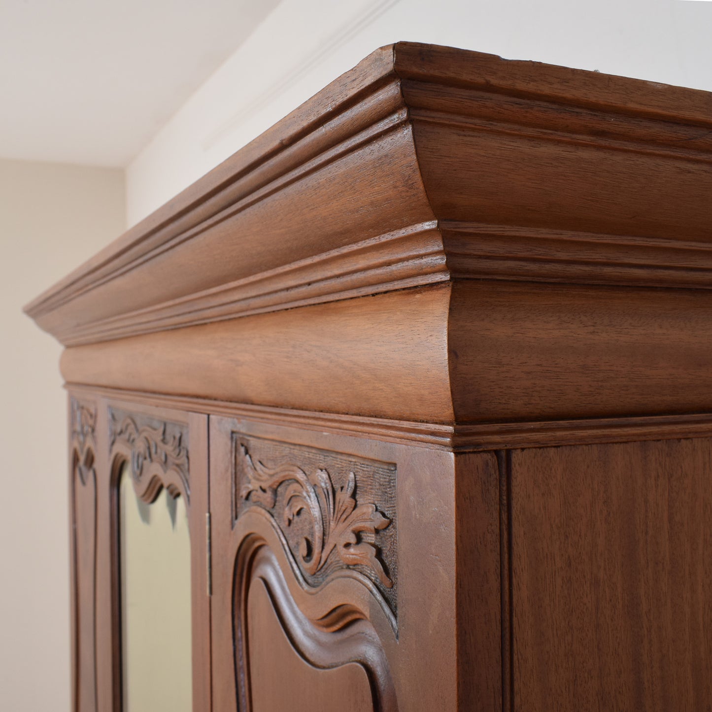 Mahogany Mirrored Wardrobe