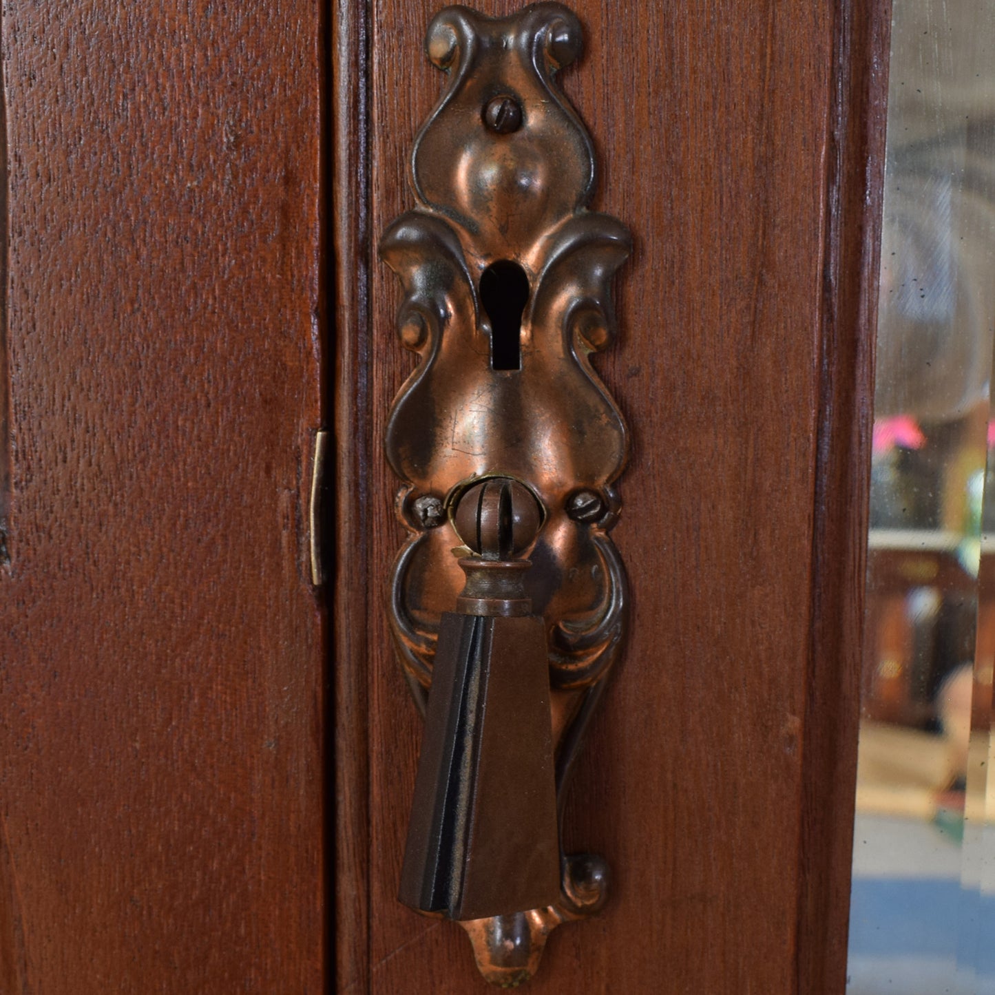 Mahogany Mirrored Wardrobe