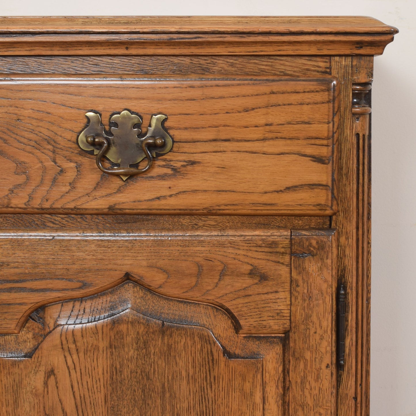 Large Solid Oak Bedside