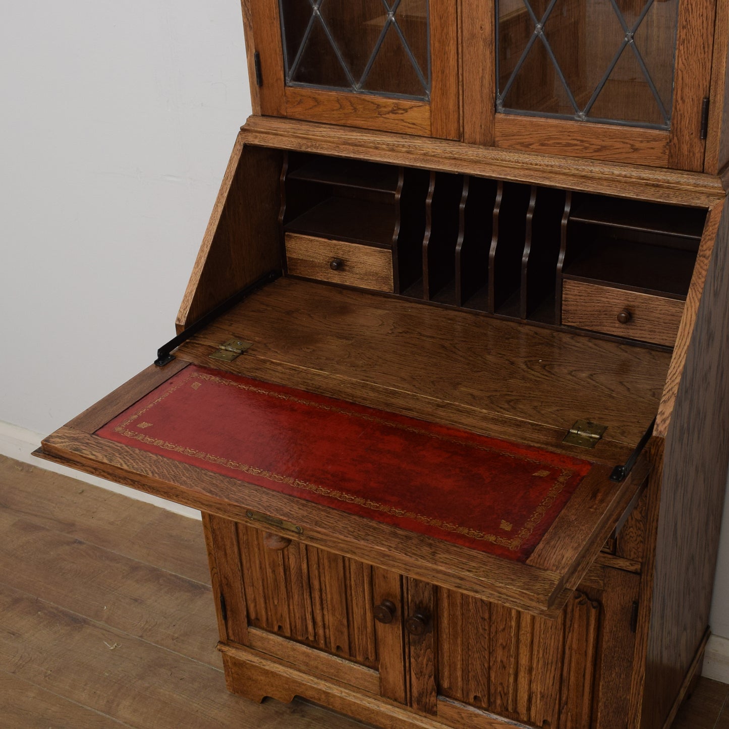 Oak Bureau Bookcase
