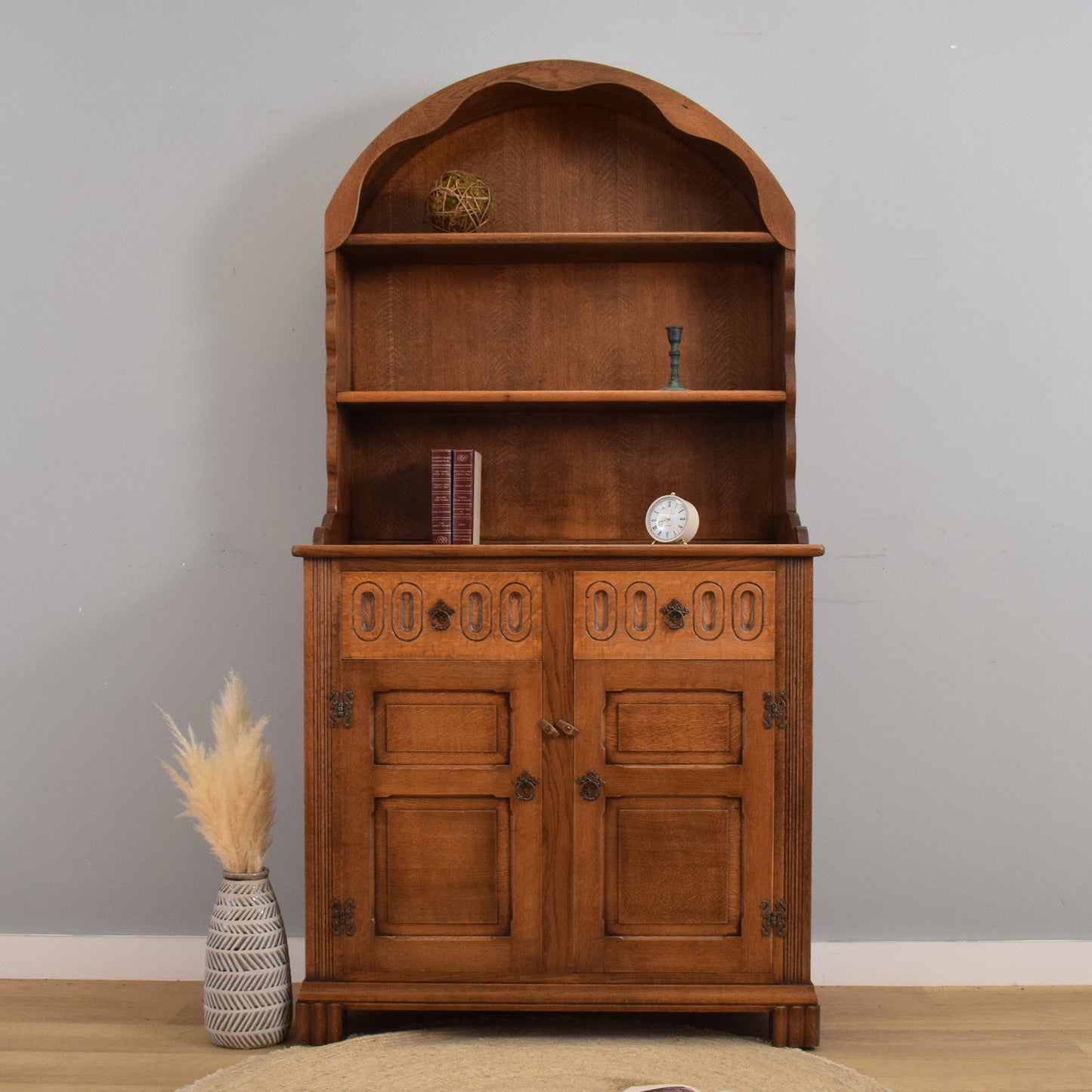 Dome-Top Oak Dresser