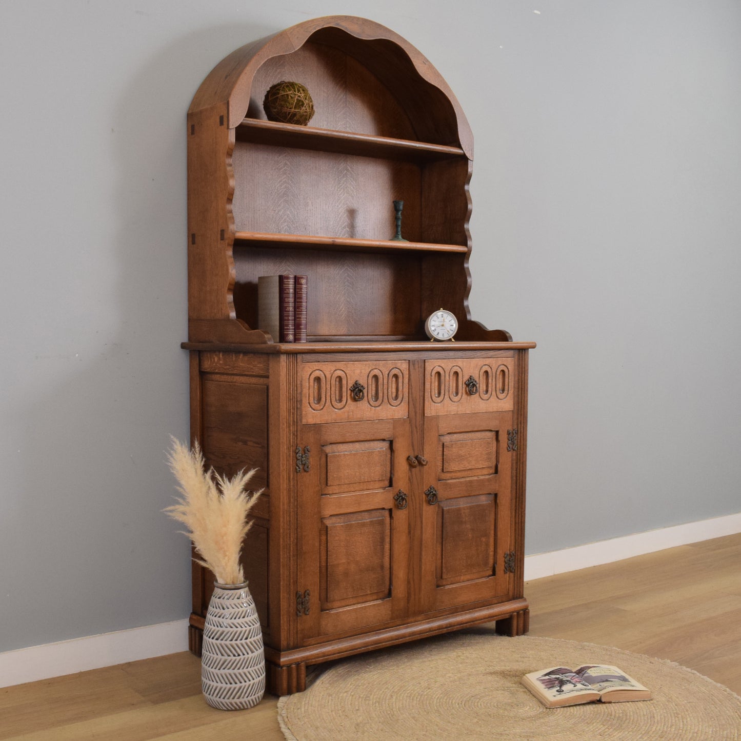 Dome-Top Oak Dresser