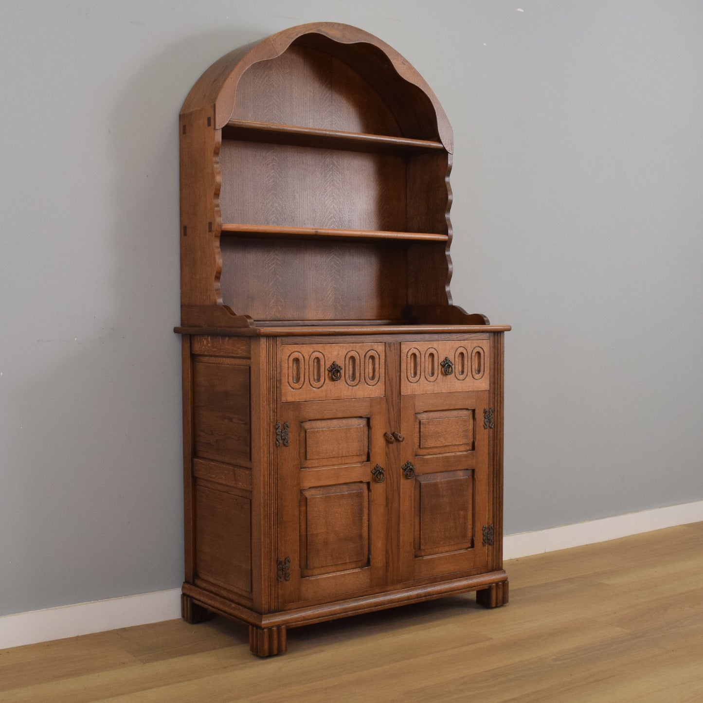 Dome-Top Oak Dresser