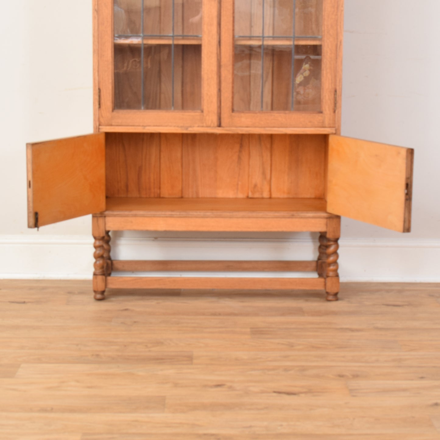 Oak Glazed Bookcase
