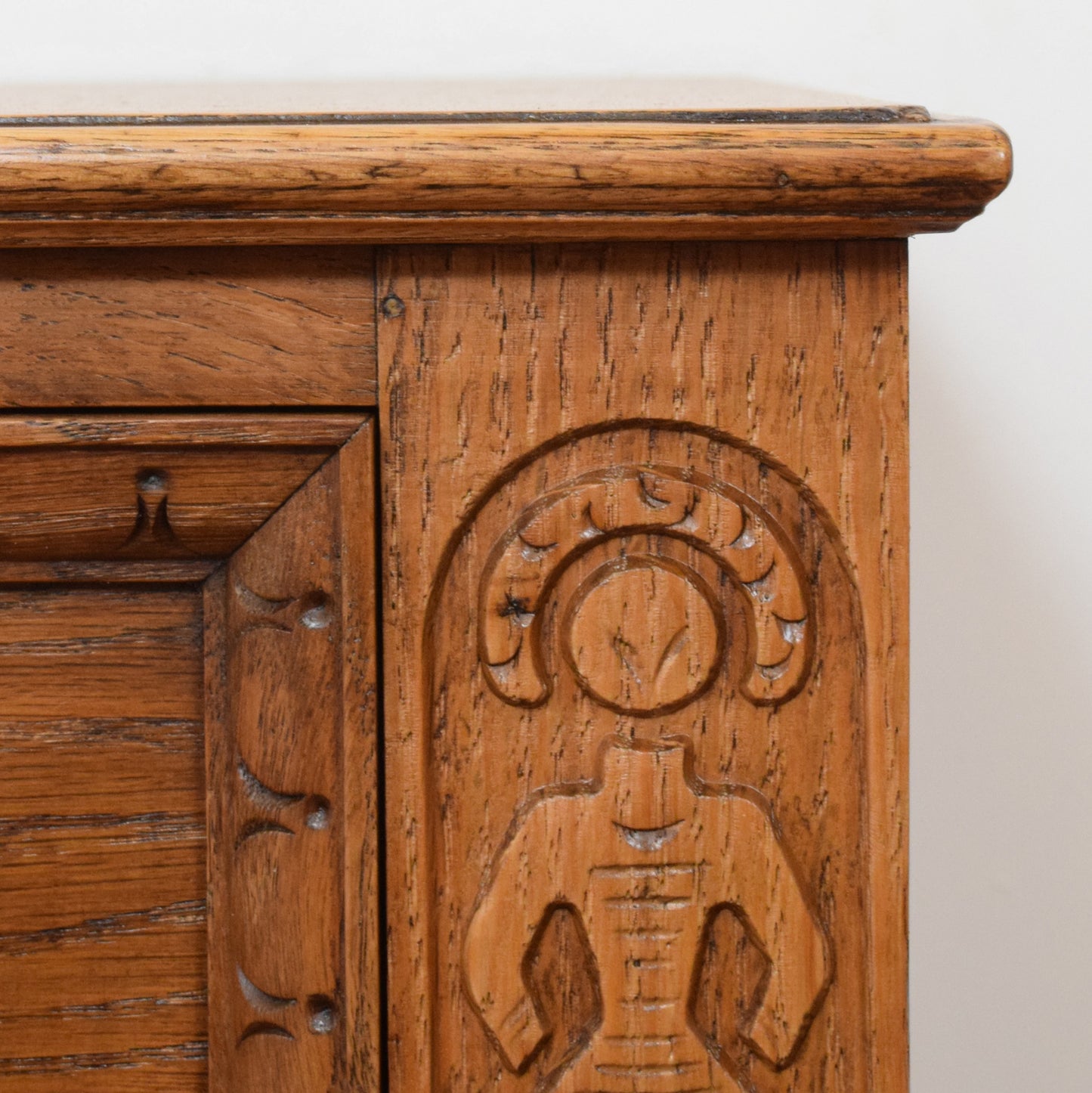 Carved Oak Chest of Drawers