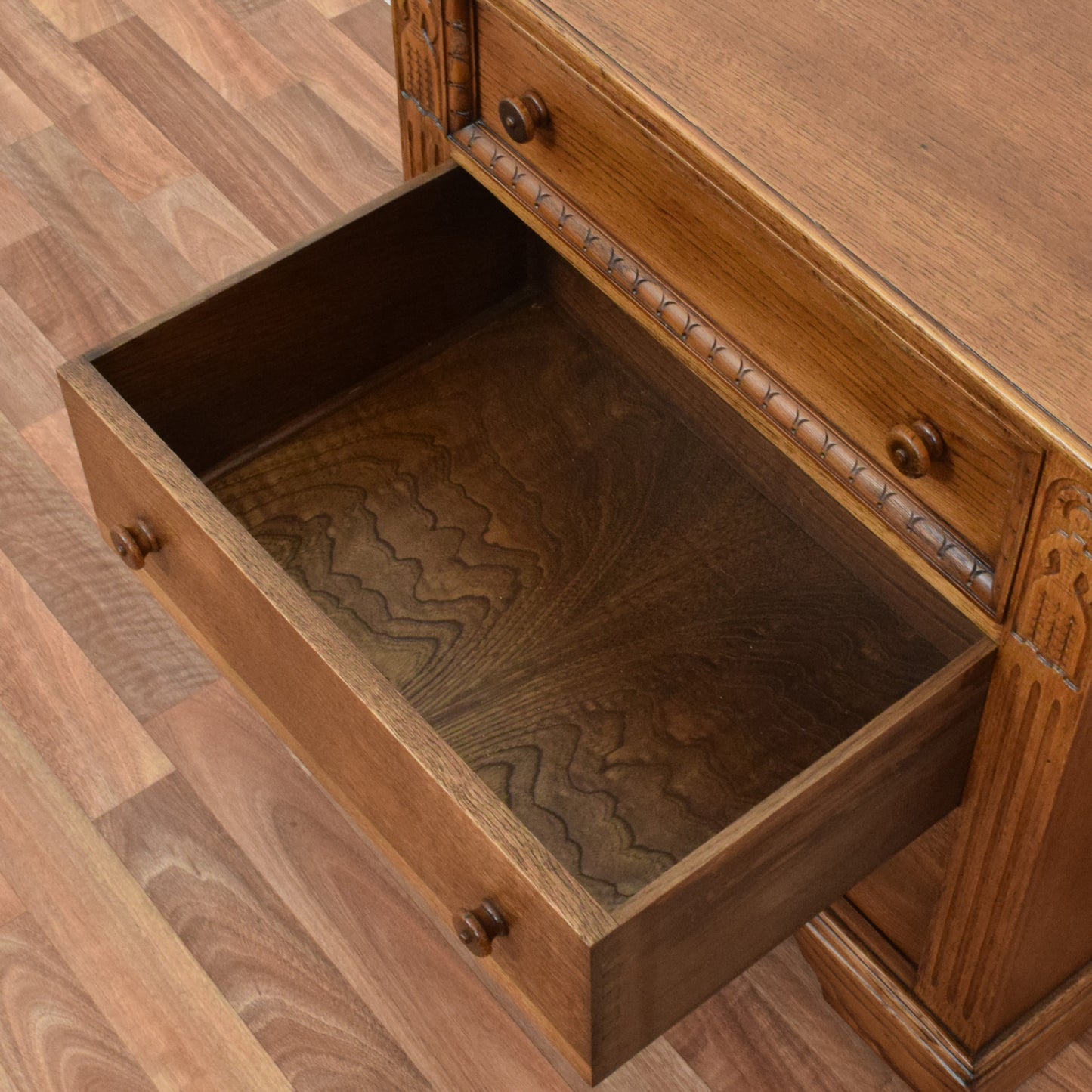 Carved Oak Chest of Drawers