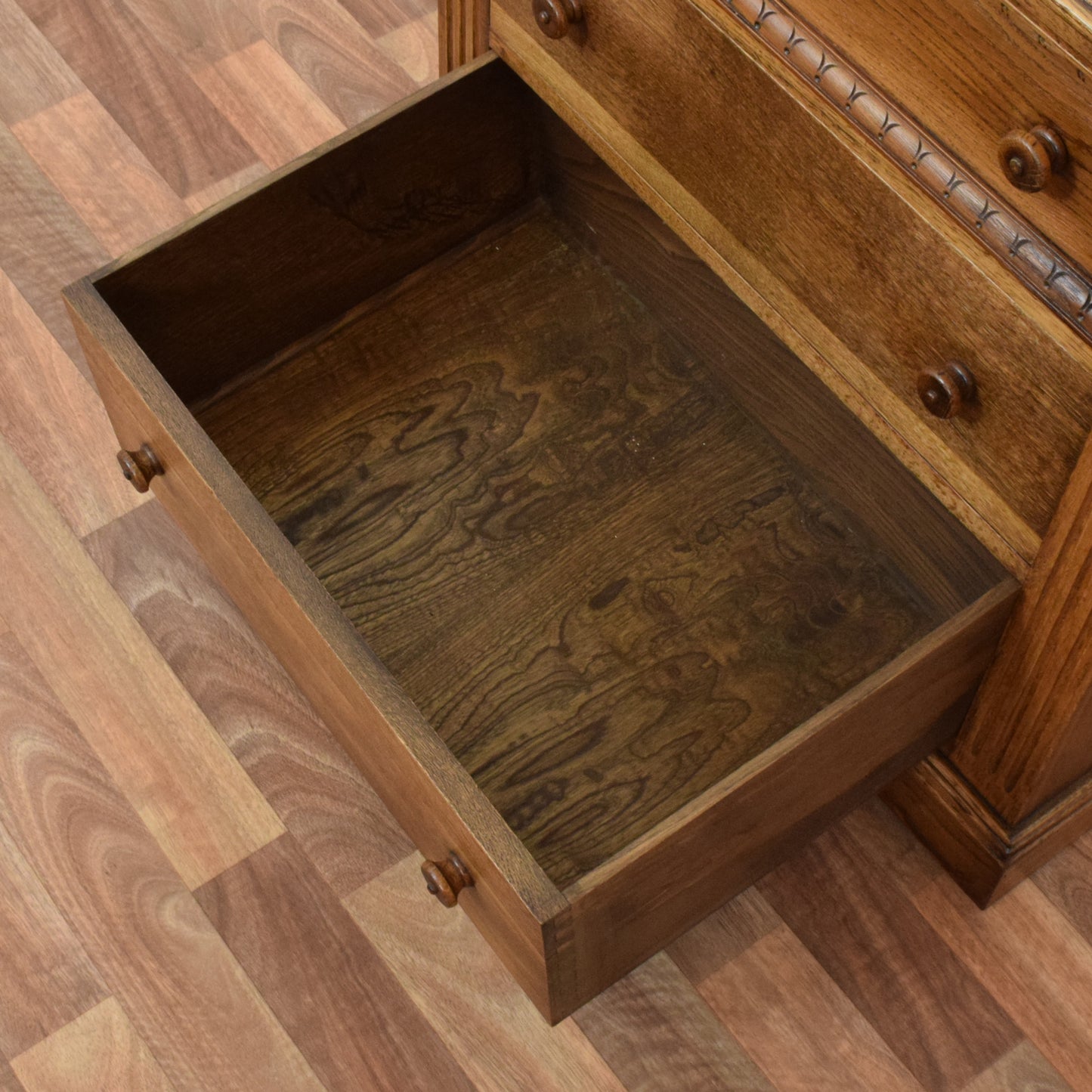 Carved Oak Chest of Drawers