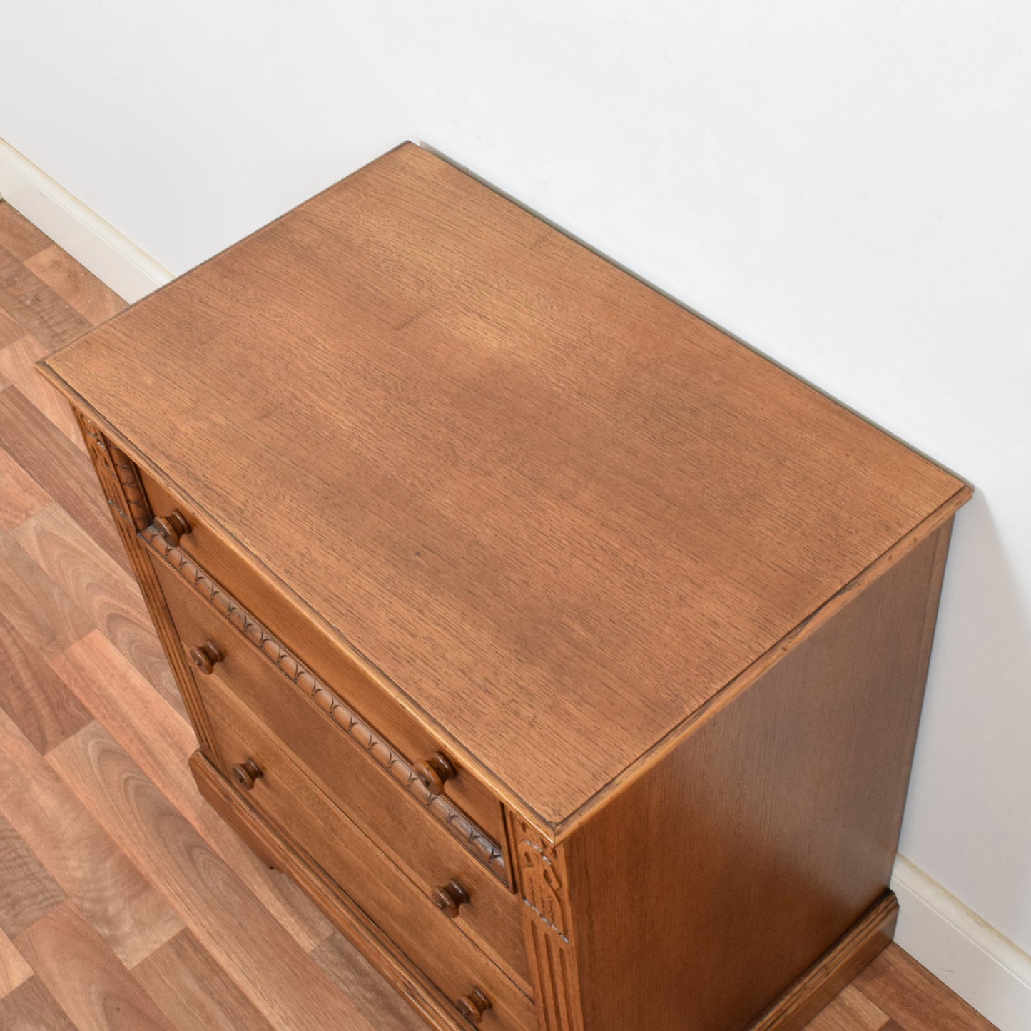 Carved Oak Chest of Drawers