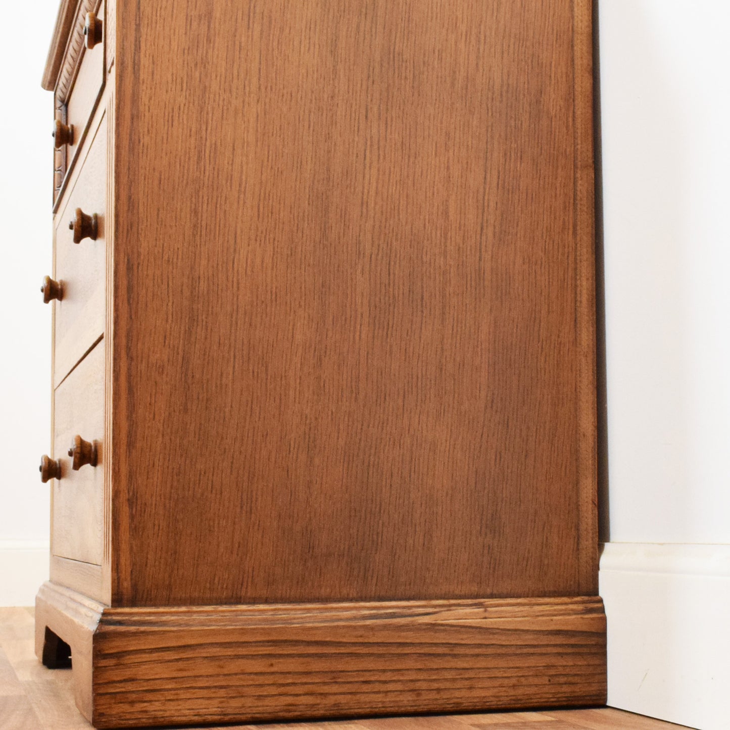 Carved Oak Chest of Drawers