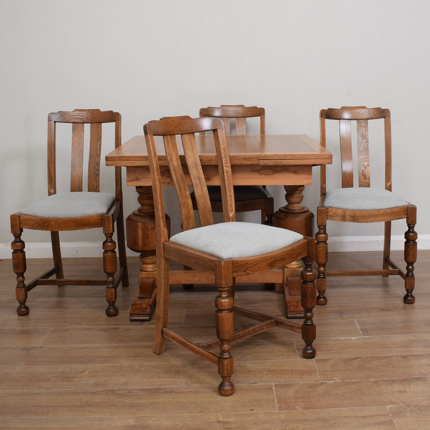 Draw Leaf Table & Four Chairs