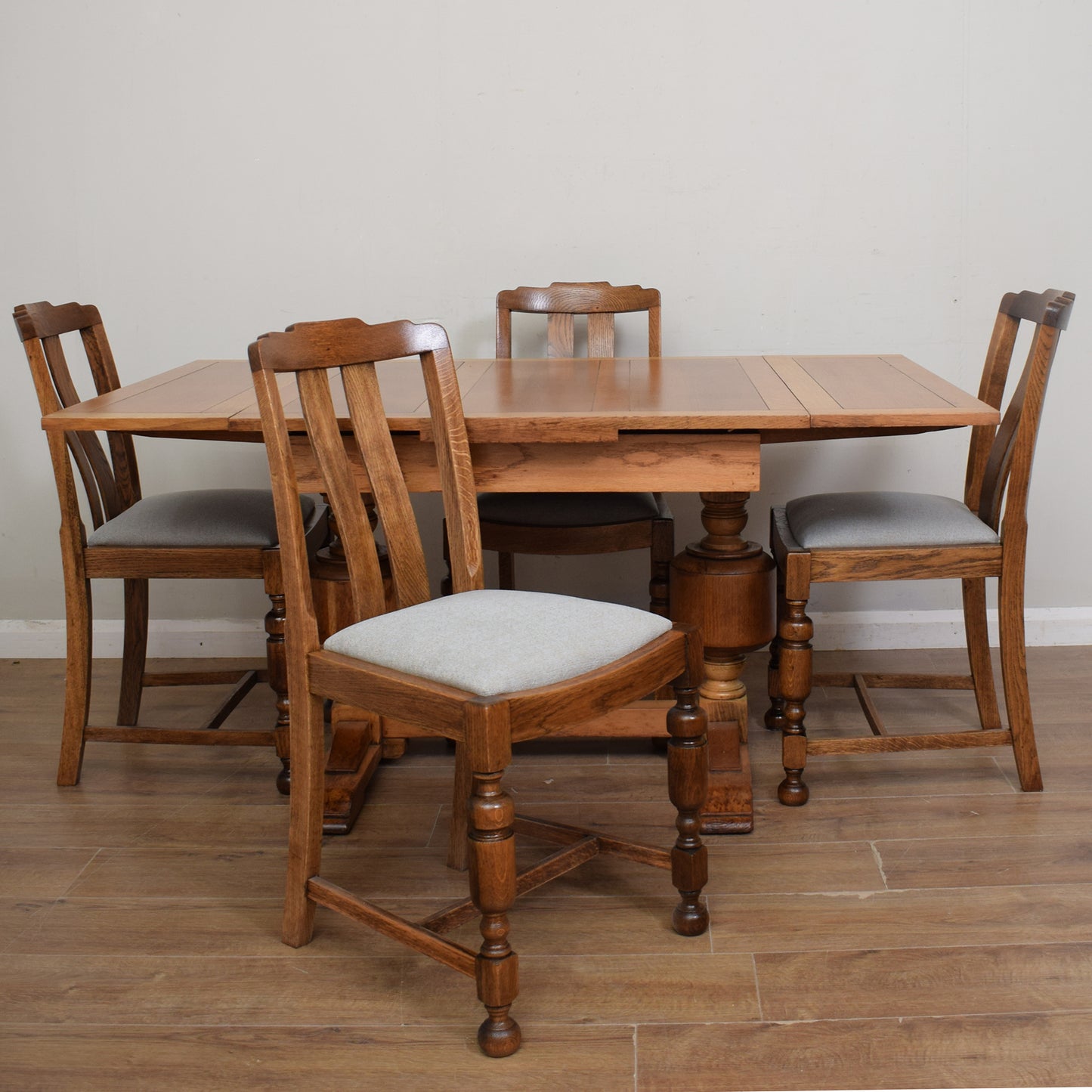 Draw Leaf Table & Four Chairs