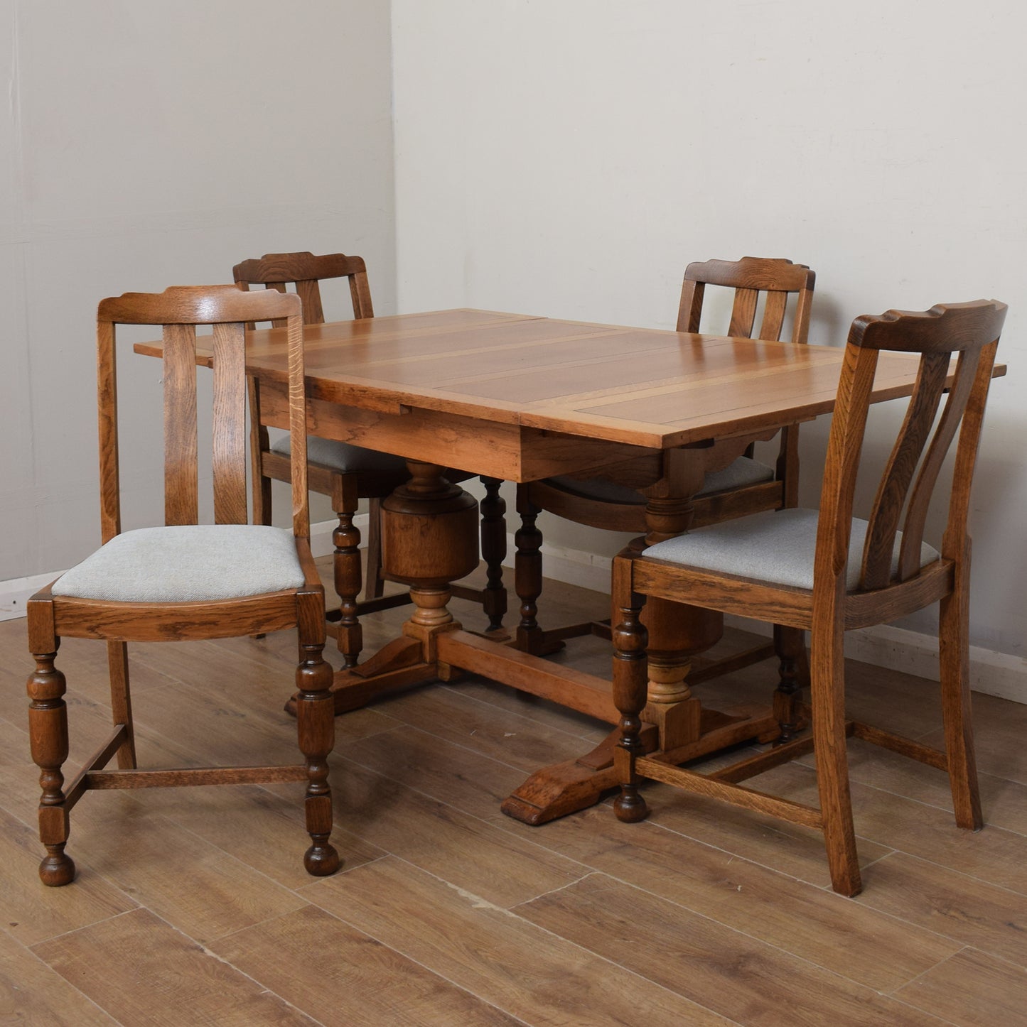 Draw Leaf Table & Four Chairs