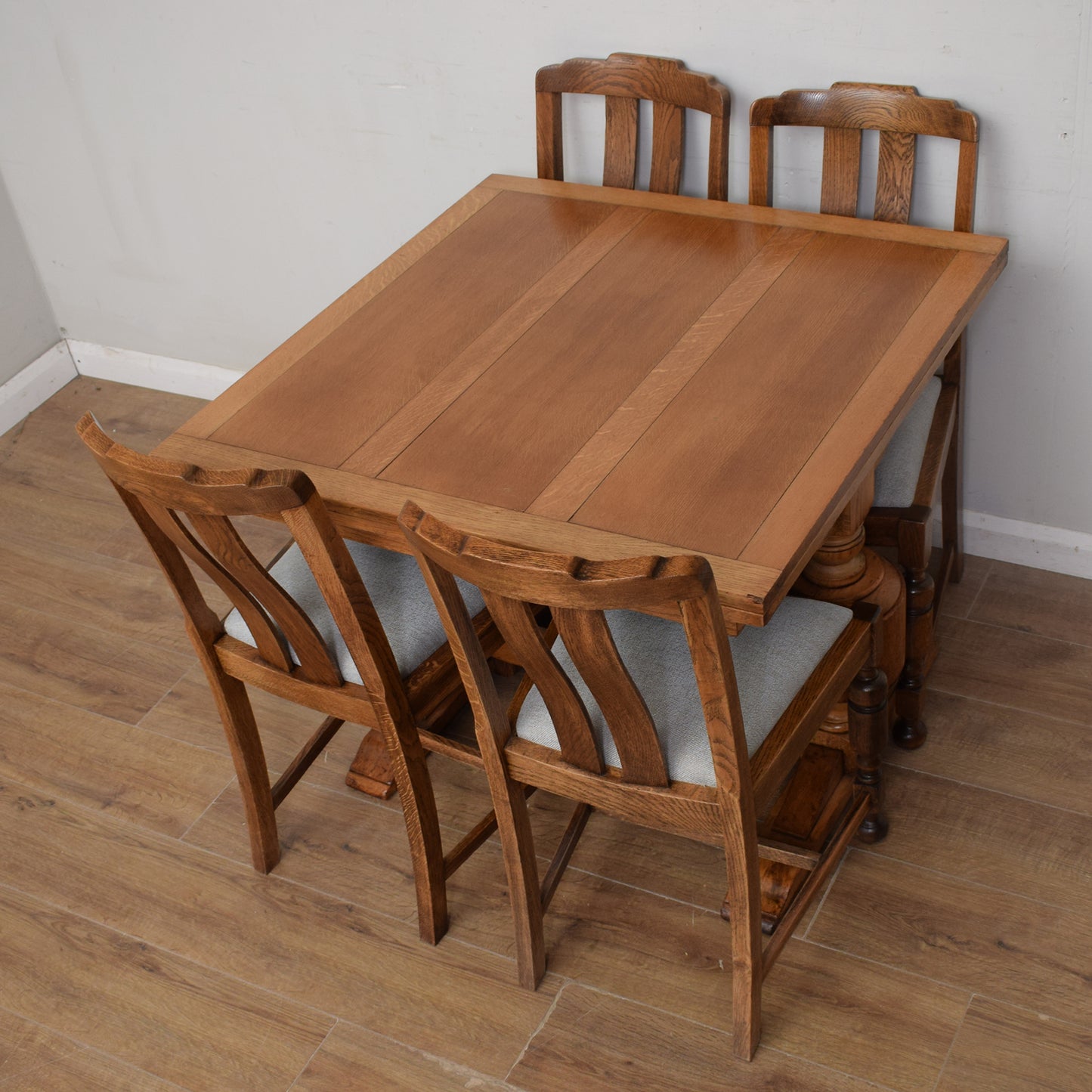 Draw Leaf Table & Four Chairs